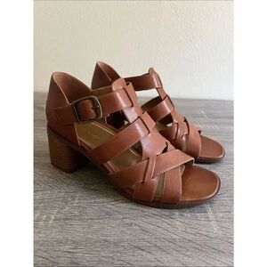 Vionic Marcella Sandals Womens Leather Block Heel Comfort Shoes NIB 7.5